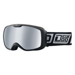 DIRTY DOG ATOM 54221 SNOW SKI GOGGLES  BLACK / GREY SILVER MIRROR -SRP £40