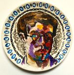 Duncan Grant Famous Women Dinner Set Charleston Bloomsbury Inspired Decor Plate