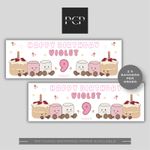 Personalised Marshmellow / Birthday Cake Banner