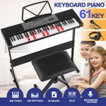 ♬Mustar 61 Keys Portable Learning Electronic Keyboard Piano Keyboard