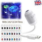 HD Smart Dynamic 5D Holographic Night Light Projector, Plug and Play Projector