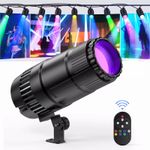 50W Disco Mirror Ball Pin Spot Lights RGBWYP LED Stage DJ Party Club Bar Lights