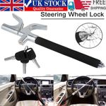 Universal Anti-Theft Steering Wheel Lock Heavy Duty High Security Car Van 3 Keys