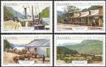 Transkei 1986 Port St Johns/Buildings/Boat/Oxen/Carts/Cattle/Transport 4v b9977h