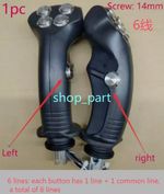 Excavator harvester modification Metal joystick handle 5 button （6 line）