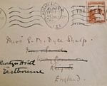 Palestine 1932 Haifa Reigate Fwd Eastbourne SM Dyce Sharp Cover A18