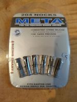 1x Pack of Meta Nocks, Magnesium Alloy, Metal Nocks, 5.2mm .204" ID Arrow Shafts