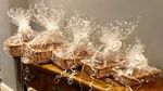 Make Your Own Hamper Kit Full Willow Wicker Basket 5 sizes with Cellophane & Bow