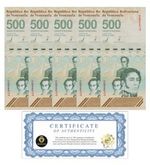 VENEZUELA 500 DIGITALES 2023 qty 5 Cir. 500 million bolivar soberano USA