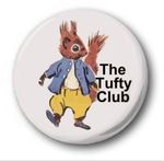 Tufty Club - 25mm 1" Button Badge - Retro Kids Nostalgia