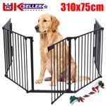 Baby Safety Fence Hearth Fire Gate Metal BBQ Pet Dog Cat PlayPen Fireplace Guard