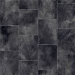 Dark Slate Vinyl Lino Flooring Sheet Roll Tile Effect Lara 999E