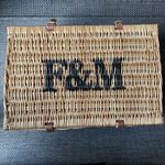 Fortum & Mason Wicker Hamper Basket Rectangular 50cmx34cmx24.5 Blanket Store.