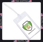 Plastic Luggage ID Tags with Locking Top, Clear, Pack of 25