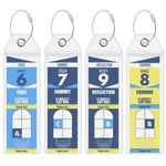 4Pack Cruise Luggage Tag Holder, Waterproof Luggage Label Holders Clear Tags