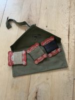 (a) WW2 French Military Sewing Kit Pouch With Thread