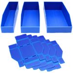 Quality Correx Type Fluted Plastic Parts Storage Bins Boxes Tubs - Size Choice