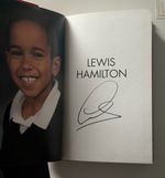 Lewis Hamilton Hand Signed MY STORY Formula 1 Driver Book & PSA QO Card + COA