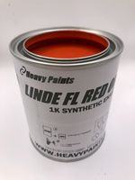 Linde Red Orange Forklift Truck Paint High Endurance Enamel Paint 1 Litre Tin