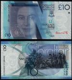 GIBRALTAR 10 POUNDS (P36b) 2016 QEII UNC