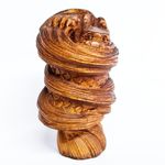M8295 - 2" Hand Carved Boxwood Netsuke - Stunning Dragon
