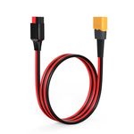 XT60 to Anderson Adapter, 10AWG XT60 Male to Anderson Connector Cable for Portab