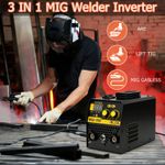 3IN1 MIG WELDER INVERTER 350Amp MMA GASLESS TIG ARC/MIG WELDING MACHINE 220V
