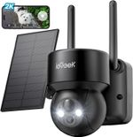 ieGeek 360° Wireless Outdoor Solar Camera - 2K WiFi Security Camera Battery CCTV
