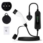 13A Type 2 UK Plug 3 Pin EV Charging Cable Electric Vehicle Car Charger Portable