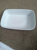 Dolmio Lasagne Dish White Ceramic Baking Dish Cookware 29x18.5x7cm Rare Prop