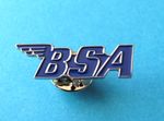 BSA Motorcycle Pin badge. Enamel. Biker. Blue.