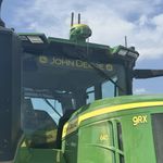 Yellow John Deere Tractor Sunstrip Window Windscreen Sticker Decal Vinyl