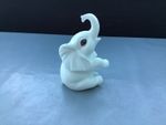 ROYAL OSBORNE  WHITE  BONE CHINA     BABY  ELEPHANT  SITTING UP    RARE 