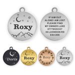 Dog Tag Personalised ID Tags for Dogs/Cats Custom Pet Tag Engraved Dog Name Tag