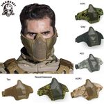 Tactical Airsoft Mask Metal Mesh Half Face Paintball Hunting Wire Mesh Mask UK