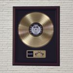 AC/DC Black Ice Framed Cherry Wood  LP Record Display "M4"