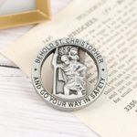 St Christopher Medal Car Saint Christopher Visor Clip Auto Sun Visor Accessor CX
