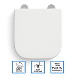 Armitage Shanks Edit D-Shape Soft Close Toilet Seat & Cover White