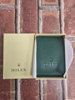 Rolex Green Leatherette Travel Roll Pouch Case with Outer Box