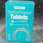 Y-Kelin Retainer Cleanser Tablets 96 Count, Mint Flavour, Turquoise