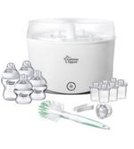 Tommee Tippee Electric Steam Steriliser Set & Bottles Brush Pots Feeding