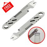 Mini Stainless Steel Pry Bar Multi Tool Bottle Opener EDC