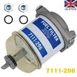 Universal Single Diesel Fuel Filter Assembly with Water Separator Bowl