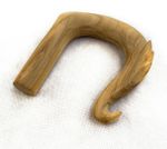 FULL TURNED CARVED WOODEN WALKING STICK HANDLE FOR STICK MAKING