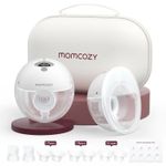 Momcozy M5 Double Breast Pump HandsFree Wearable Electric Portable Battery grey 