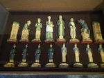 Studio Anne Charlton Sherlock Holmes Chess Set. Handcrafted