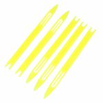 5 Pcs Yellow Plastic Fishing Net Repair Netting Needle Shuttles
