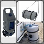 WaterHog Fresh Water 51L & WasteHog 46L Waste Container Combo Caravan Motorhome