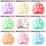 5" 10" 12" inch small pastel latex balloons WHOLESALE party birthday 100 wedding