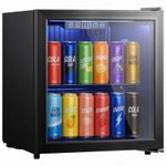 HOMCOM 50 L Drinks Fridge, 48 Can Under Counter Freestanding Wine Cooler